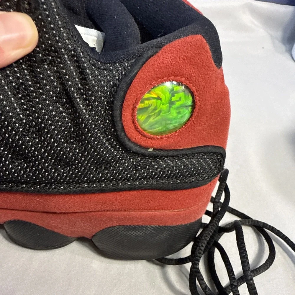 Nike Air Jordan 13 Retro Bred Black Red 7Y Pre-Owned 2017 Release